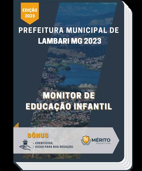 Apostila Monitor De Educação Infantil Prefeitura De Lambari Mg 2023