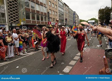 Participant Of Street Parade Of The Christopher Street Day CSD Gay Pride LGBT Editorial