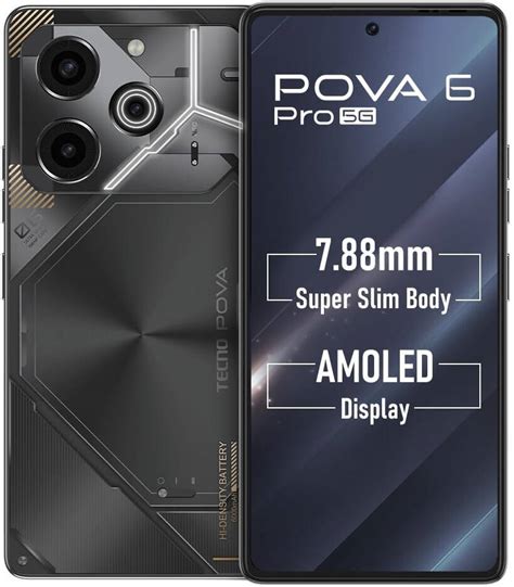 Tecno Pova 6 Pro 5G 12/256 ГБ Meteorite Grey, версия для Ближнего ...