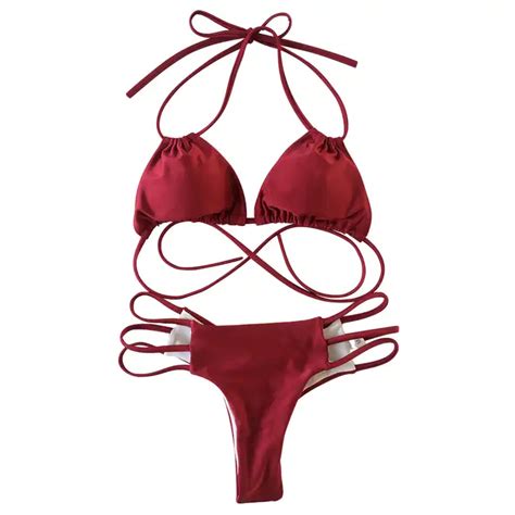 Fashion Mini Micro Bikini Oil Dance Red At The Wholesale Price Alibaba