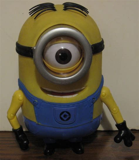 Despicable Me 2 Talking Minion Stuart Rubbery 8" Figure - Thinkway Toys