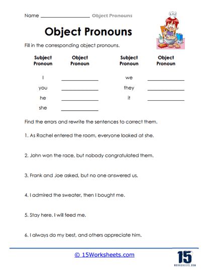 english grammar subject  object pronouns www subject pronouns