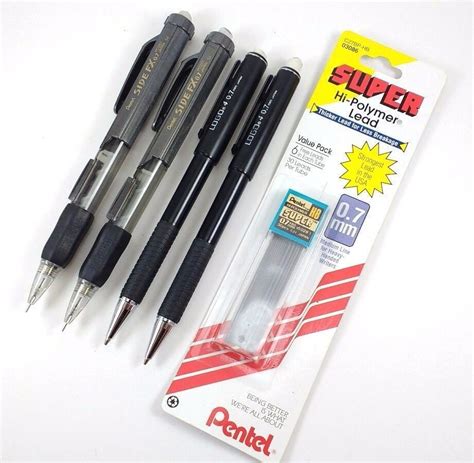 Mechanical Pencil Lot Sanford Logo Pentel Side Fx Pd Mm