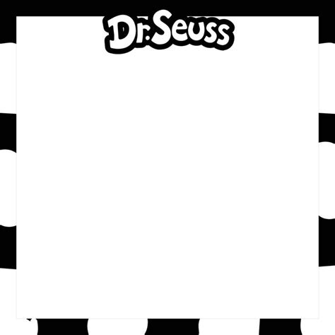 Dr Seuss Border Black And White Dr Seuss Activities Seuss Borders