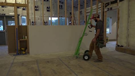 Hanging Drywall On Walls Youtube