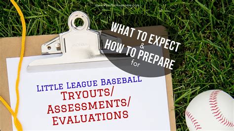 Preparing for Little League Baseball Assessments/Evaluations