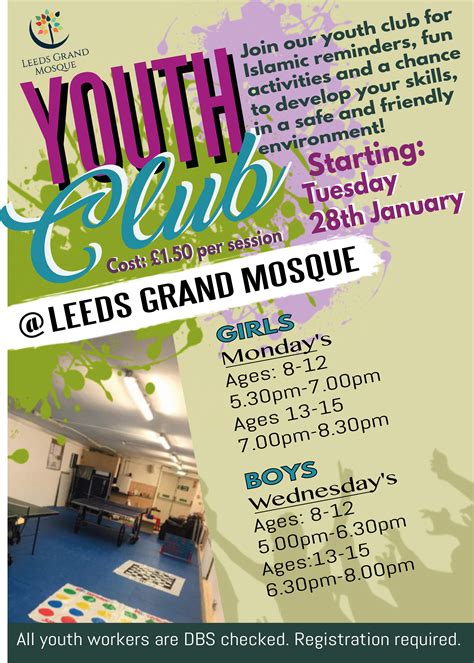 LGM Youth Club| Leeds Grand Mosque