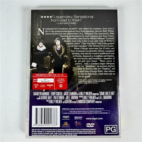 Some Like It Hot Dvd Marilyn Monroe Tony Curtis Jack Lemmon