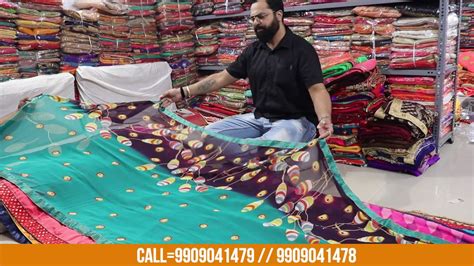 Surat Saree Wholesale Market Divya House Surat Youtube