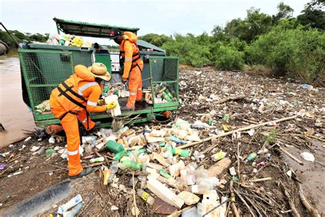 Prefeitura Retira Toneladas De Lixo Do Rio Cuiab Palanque Mato