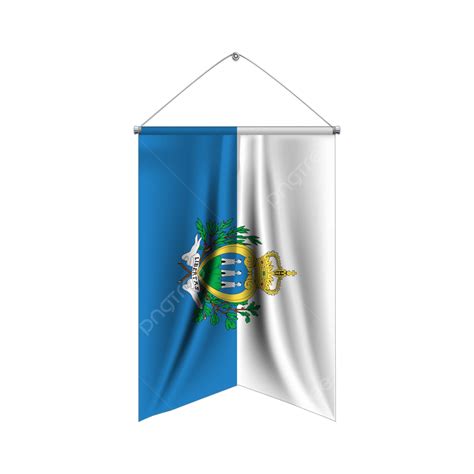 Flag Of San Marino 3d Illustration Vector San Marino San Marino Flag