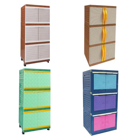 Jual Lemari Pakaian Plastik Mp Club Mini Cabinet Susun 3 Lemari