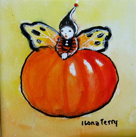 pumpkin fairy | Artist, Pumpkin, Painting