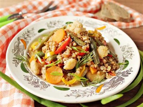 Гречка с овощами в духовке — рецепт с фото пошагово