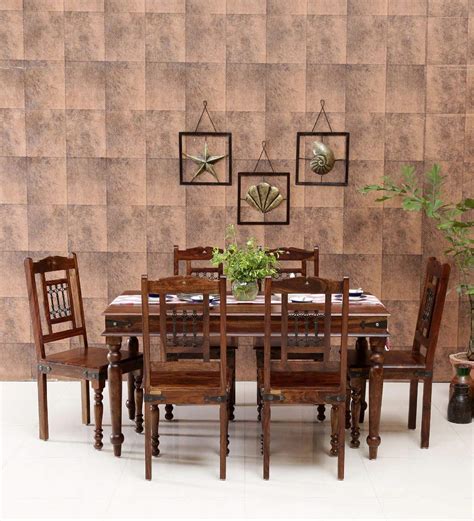 Buy Vinod Furniture House Solid Sheesham Teak Wood Dining Table