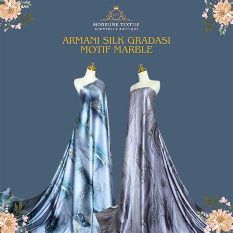 Jual Bahan Kain Armani Silk Gradasi Marble Shopee Indonesia