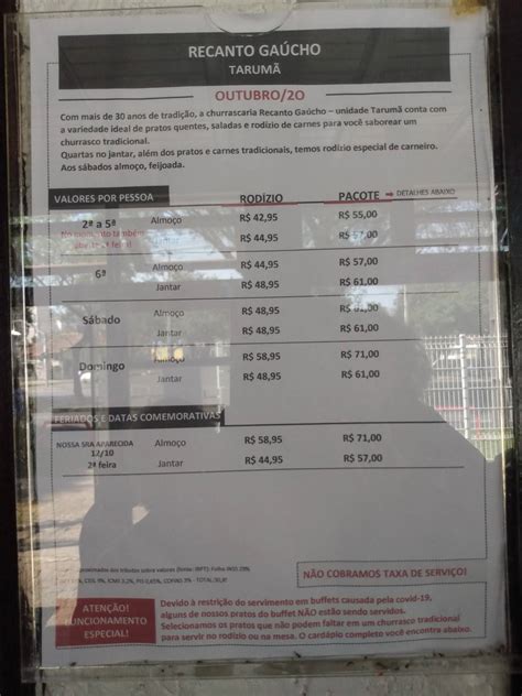 Menu Em Recanto Ga Cho Churrascaria Curitiba Av Victor Ferreira Do