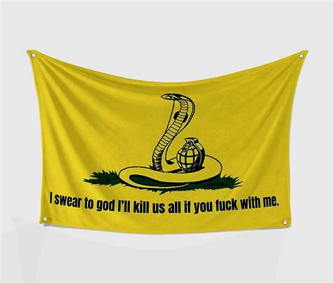 Amazon Bolcagob I Swear To God I Ll Kill Us All If You Fuck With Me Flag X FT For Best