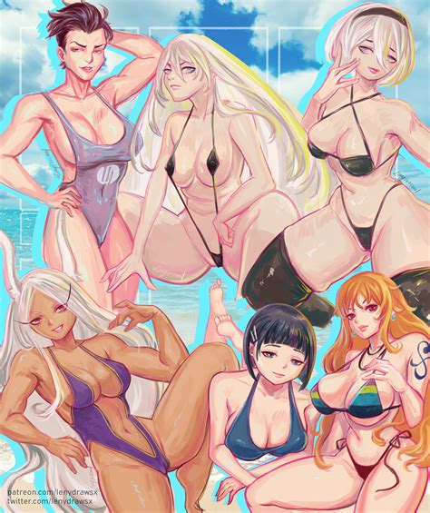 Six Fanarts By Lenydrawsx Hentai Foundry