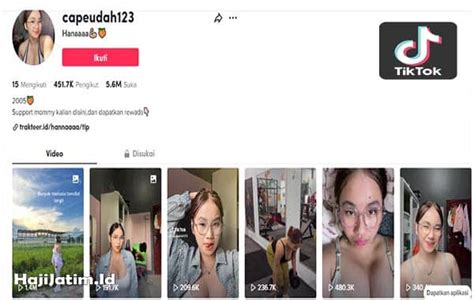 Hana TikTok Viral Video di Twitter Heboh Diburu Warganet