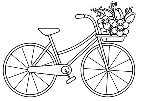 Foto De Bicicleta Para Desenhar - Desenho De Bicicleta De Menina Para Colorir Como Desenhar E Colorir