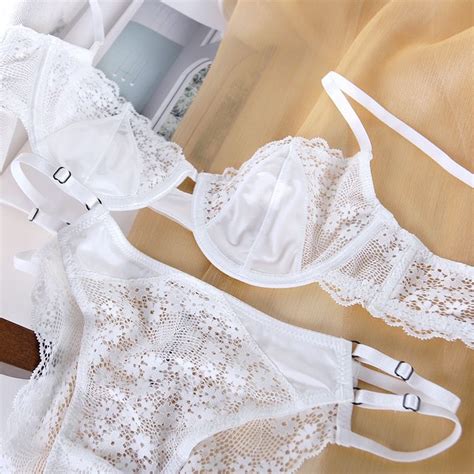 Sexy Lingerie Ultra Thin Satin Lace Lingerie Bra Set Lingerie Manufacturer Since
