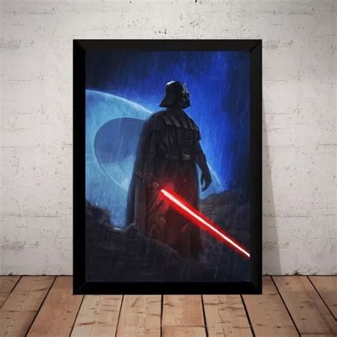 Quadro Decorativo Stars Wars Dark Side Darth Vader Arte Parcelamento