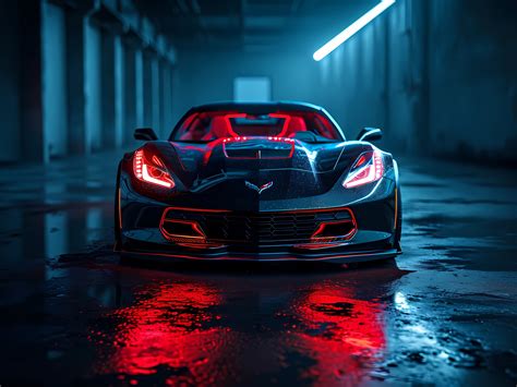 black corvette wallpaper 2