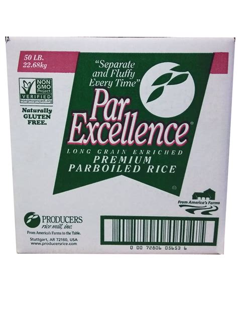 Rice Par Excellence Parboiled Long Grain White Rice 50 Lb African