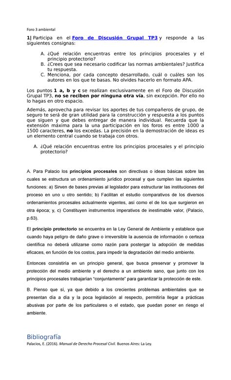 Foro 3 ambiental - Respeta el limite de caracteres... - Foro 3