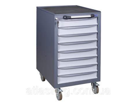 Тележка инструментальная ТИ 8М (500х600х900h), металлическая тумба на ...