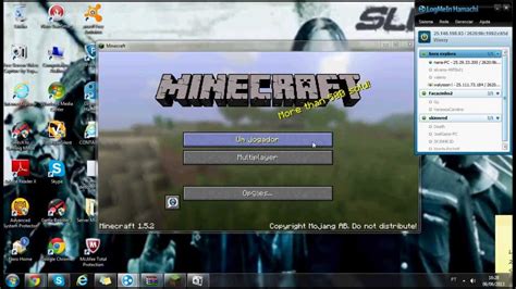 Como Jogar Online Pelo Hamachi Minecraft Youtube