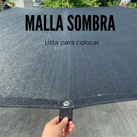 Malla Sombra Raschel 90 6x4 Raschel Negro Reforzada Meses Sin Intereses