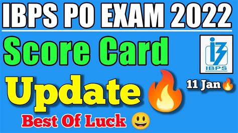 Ibps Po Mains Socre Card Update🔥 2022 Ibps Po Mains Score Card 2022