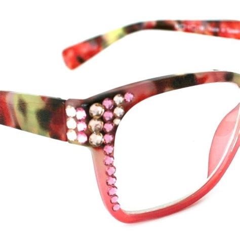 Desiree Bling Women Reading Glasses W Light Rose Cooper Etsy