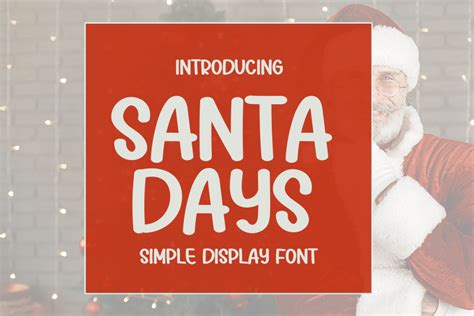 Santa Days Font By Inermedia Studio Creative Fabrica