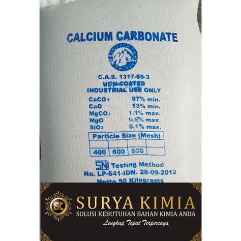 Jual Kalsium Karbonat Calcium Carbonat Caco Kapur Kota Kediri