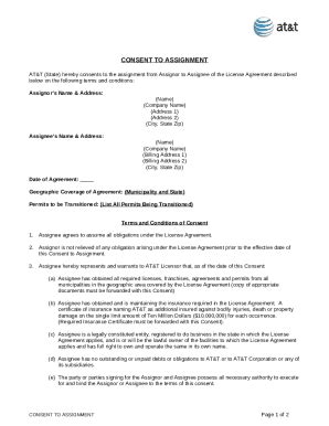 Request For Consent To Assignment Of Contract Template Doc Template