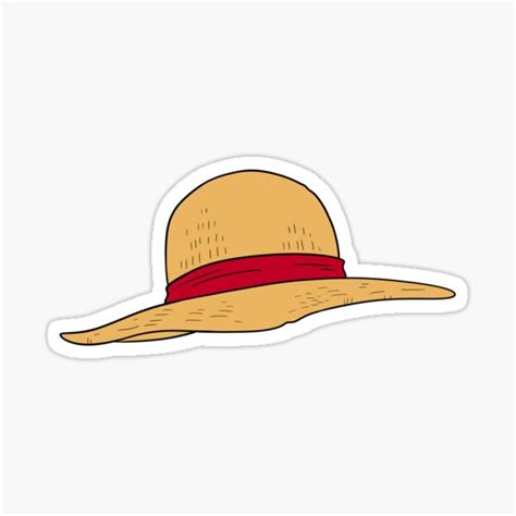 Luffy’s Straw Hat Sticker For Sale By Lunardesigns14 Redbubble