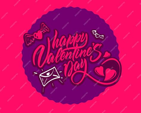 Premium Vector Valentine S Day Card Made In Vector With Love