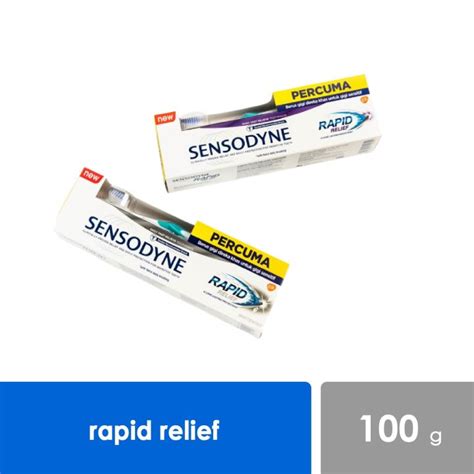 Sensodyne Toothpaste Rapid Relief Original Whitening 100gm Free