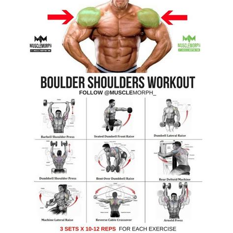 Pin By Tr On Lifestyle Shoulder Workout Boulder Shoulder Workout