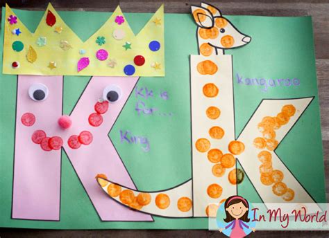 Preschool Letter K Craft 2 In My World