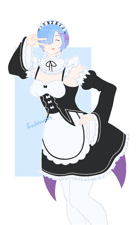 Rem By Ecchisaurus Hentai Foundry