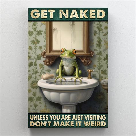 Trinx Frog Get Naked On Canvas Print Wayfair
