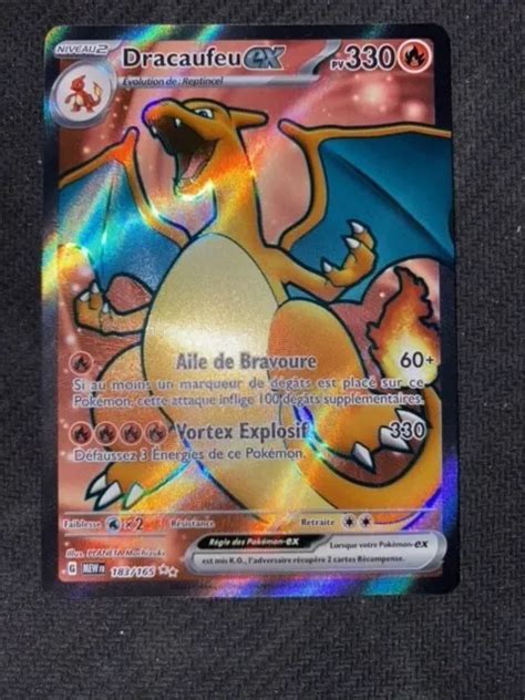 Carte PokÉmon Dracaufeu Ex Full Art 183165 Ecarlate Et Violet 35 Pokémon 151 Eur 11000