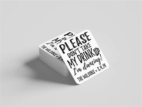 Personalized Wedding Coasters for Reception Wedding Party Favors ...