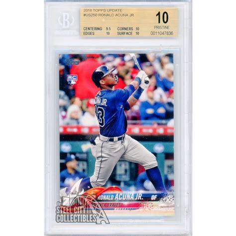 Ronald Acuna Jr Topps Update Baseball Rookie Card Rc Us Bgs