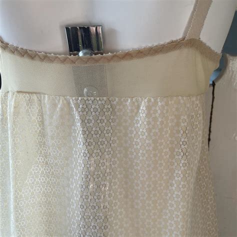 S Nude Lace Slip With Built In Bralette Depop