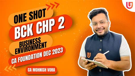 BCK Chp 2 Business Envi One Shot Marathon CA Foundation Dec 2023